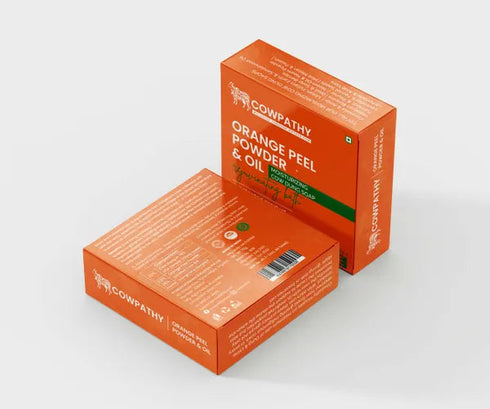 Cowpathy Orange Peel Powder | Orange Oil Cow Dung Bath Soap