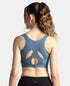 Jockey Wirefree Padded Tactel Nylon Stretch Full Coverage Racerback Styling Sports Bra with StayFresh and StayDry Treatment - Frost