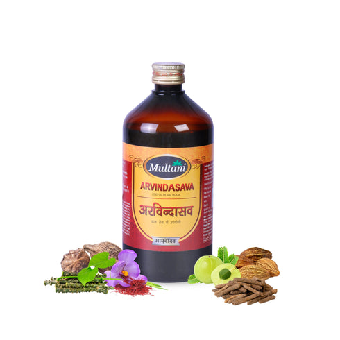 Multani Pharmaceuticals Limited Multani Ayurvedic Arvindasava Syrup Ayurvedic Paediatric Remedy Relives Excess Gas Flatulence
