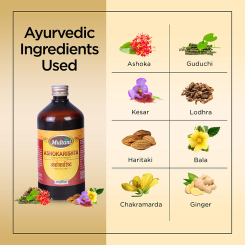 Multani Pharmaceuticals Limited Multani Ayurvedic Ashokarishta Syrup For Women For All Kinds Of Feminine Disorders