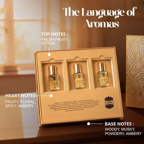 Ajmal Perfumes India Aurum Series Perfume Giftset Unisex