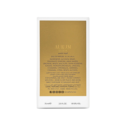 Ajmal Perfumes India Aurum Elixir Perfume for Unisex