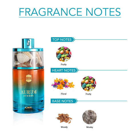 Ajmal Perfumes India AURUM Summer Perfume Unisex