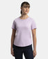 Super Combed Cotton Rich Relaxed Fit Solid Curved Hem Styled Half Sleeve T-Shirt