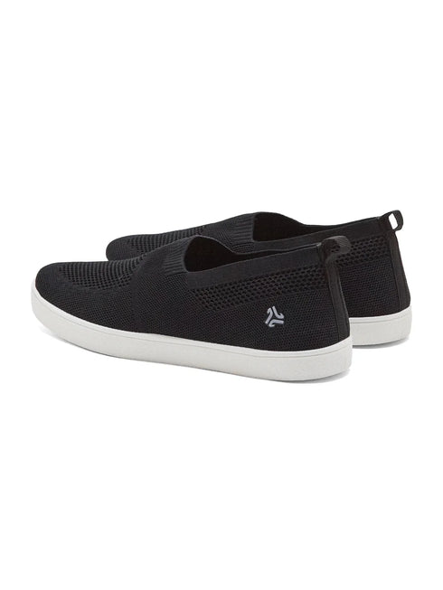 Campus AXTO Black Mens Walking Shoes