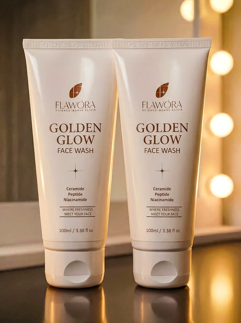 Flawora Golden glow Facewash pack of 2
