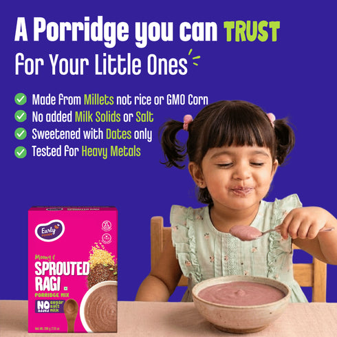 Early Foods Moong and Sprouted Ragi Porridge Mix