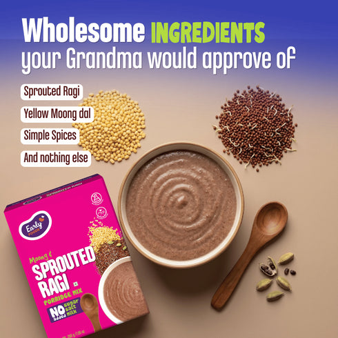 Early Foods Moong and Sprouted Ragi Porridge Mix