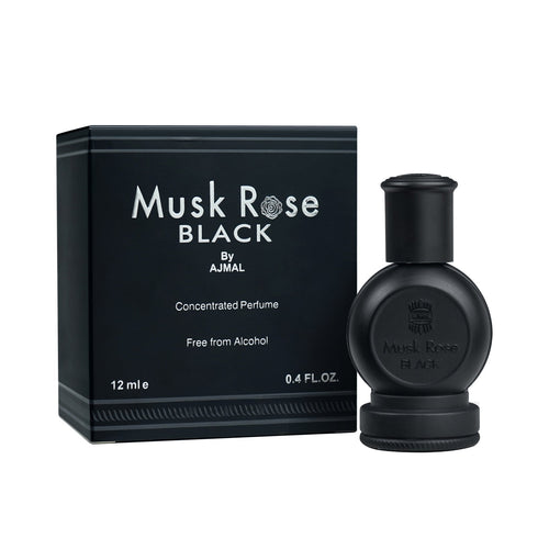 Ajmal Perfumes India Musk Rose Black Concentrated Perfume for Unisex