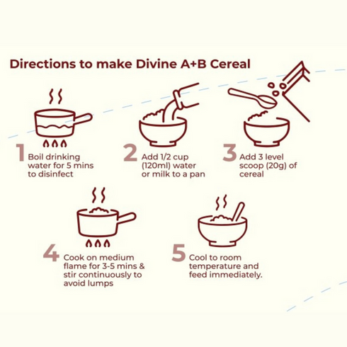 The Divine Foods A+B Cereal Sprouted Ragi for Easy Digestion and Natural Weight Gain