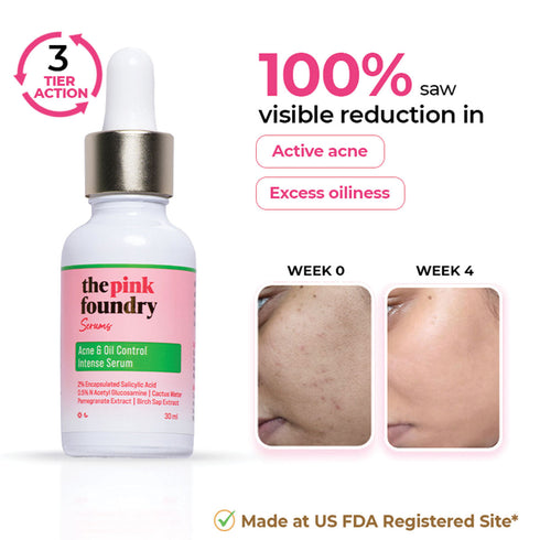 The Pink Foundry Acne & Oil Control Intense Serum with 2% Salicylic Acid