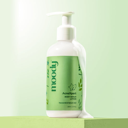 Moody Antiacne Body Lotion With Salicylic Acid And Green Tea