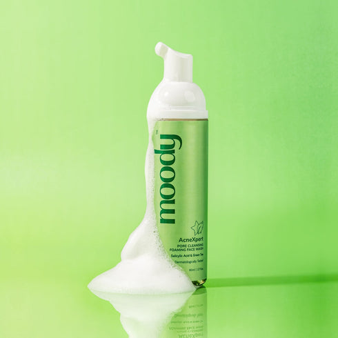 Moody Acnexpert Foaming Face Wash Salicylic Acid And Green Tea