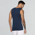 XYXX Activo Combed Cotton Gym Vest Estate Blue