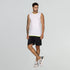XYXX Activo Combed Cotton Gym Vest Polar White