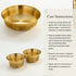 Pure Brass Dinner Set with Thali, 6 pcs