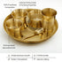Pure Brass Dinner Set with Thali, 6 pcs