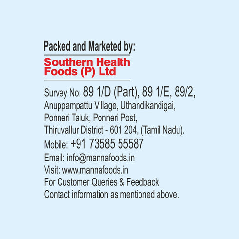 Manna Foods Instant Oats (Pouch) 1000gm