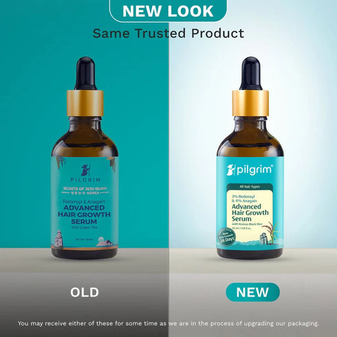 Pilgrim 3% Redensyl + 4% Anagain Advanced Hair Growth Serum with Korean Black Rice