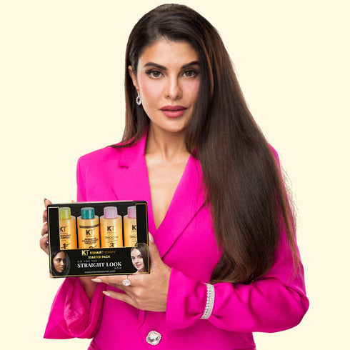 Kt Professional Advanced Hair Straightening Treatment Starter Kit For Smooth Strong & Healthy Hair Includes Keratin Infused Formula