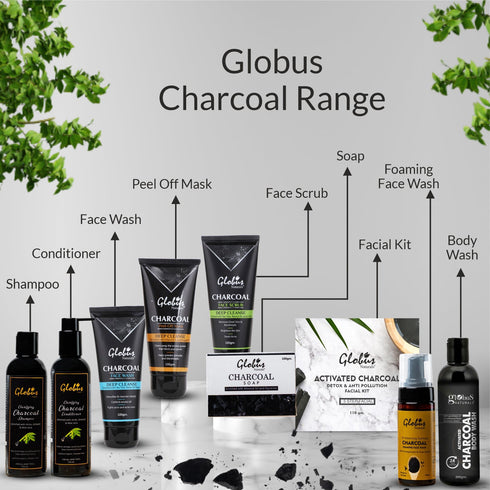 Globus Naturals Charcoal Detox Gift Box | Set Of 6 | Both Men & Women