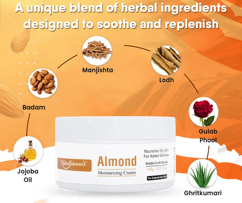 Atiya Herbs Almond Moisturizer Cream