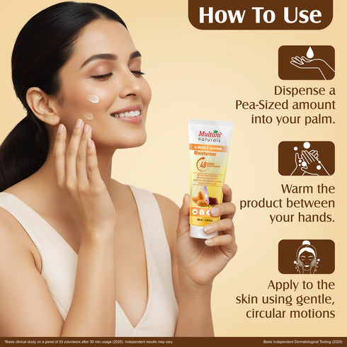 Multani Naturals Almond & Saffron Moisturizer | Instant Skin Hydration