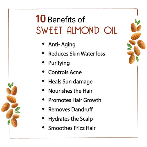 Keya Seth Aromatherapy Sweet Almond Oil for Face, Body & Hair Moisturizing