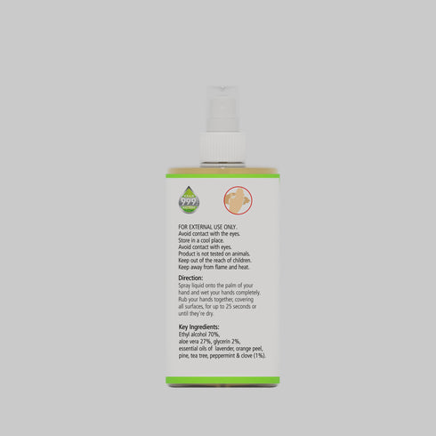 Natuur Hand Sanitizer Spray Aloe Vera & Orange