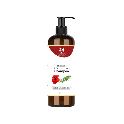Natuur Natural Hibiscus Shampoo with Curry Leaves & Aloe Vera Natuur