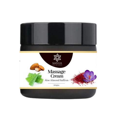 Natuur Aloe almond saffron facial massage cream