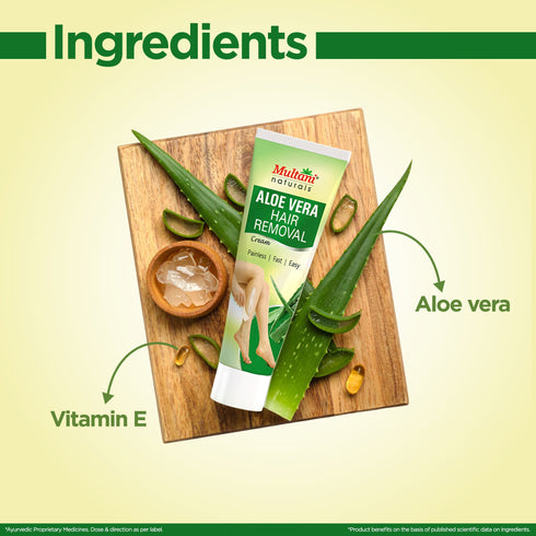 Multani Pharmaceuticals Limited Multani Naturals Painless Fast & Easy Aloe Vera Hair Removal Cream