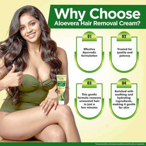 Multani Pharmaceuticals Limited Multani Naturals Painless Fast & Easy Aloe Vera Hair Removal Cream