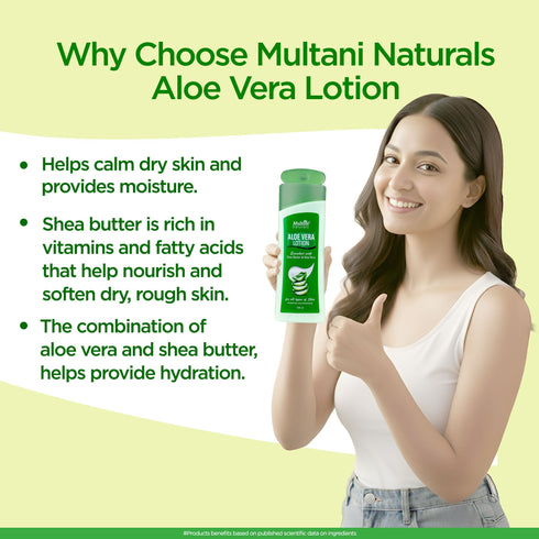 Multani Pharmaceuticals Limited Multani Naturals Aloe Vera Lotion Hydrating & Refreshing For all types of skin