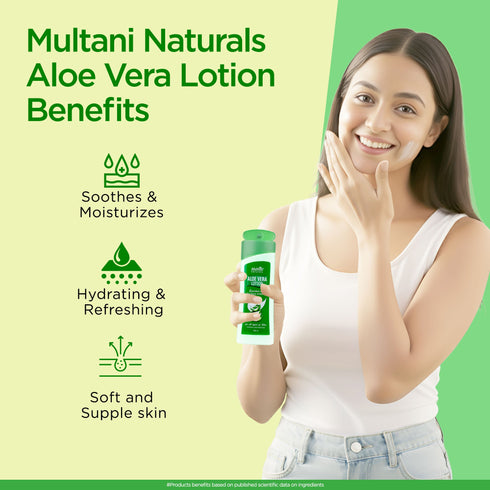 Multani Pharmaceuticals Limited Multani Naturals Aloe Vera Lotion Hydrating & Refreshing For all types of skin