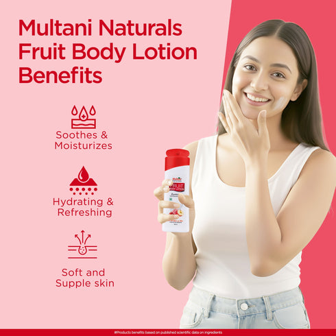 Multani Pharmaceuticals Limited Multani Naturals Fruit Body Lotion with aloevera juice & papaya for soft smooth skin