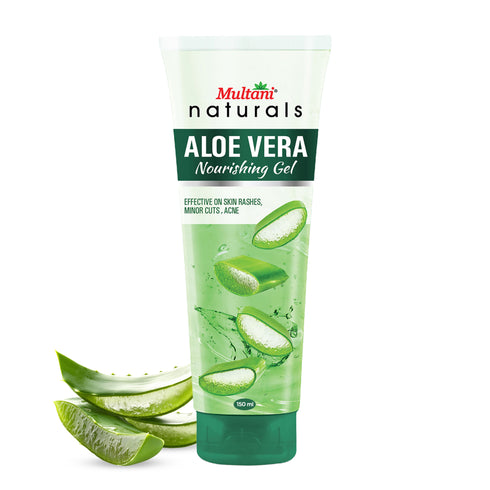 Multani Pharmaceuticals Limited Multani Naturals Aloe Vera Nourising Gel For Face & Hair Hydrating Moisturizing Soothing Skin Multipurpose Gel