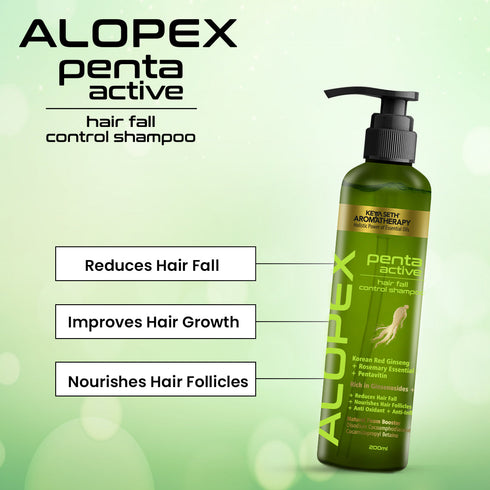Keya Seth Aromatherapy Alopex Penta Active Hair Fall Control Shampoo with Biotin & Pro-Vitamin B5