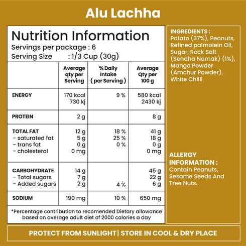 Jabsons Foods Alu Lachha