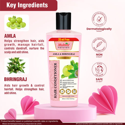 Multani Pharmaceuticals Limited Multani Naturals Hair & Skin Care with Power of Amla & Bhringraj Shampoo & Conditioner Aloe Vera Soap