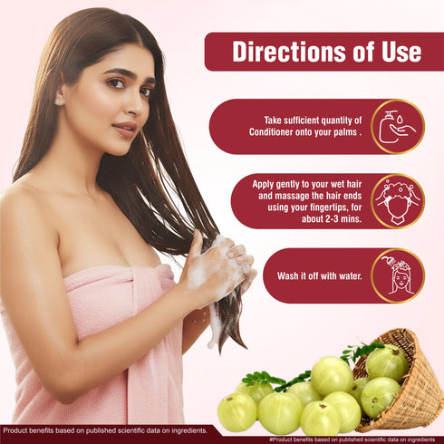 Multani Pharmaceuticals Limited Multani Naturals Amla & Bhringraj Hair Conditioner Promotes Hair Growth Restores Shine & Reduce Breakage Strenghten Roots & Reduces Hair Fall Dermatologically Tested For All hair Types