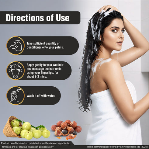 Multani Pharmaceuticals Limited Multani Naturals Amla & Reetha Hair Conditioner Anti Hair Fall SLS & Paraben Free