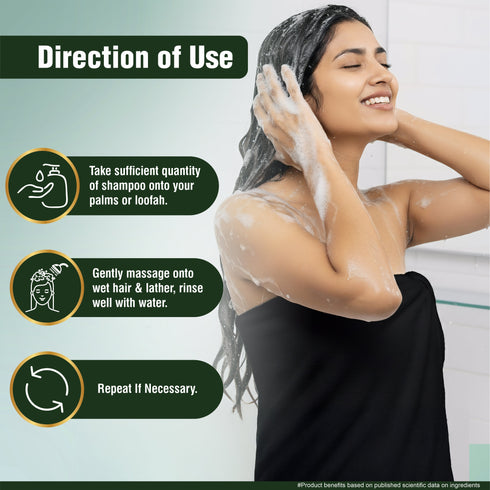 Multani Pharmaceuticals Limited Multani Naturals Amla & Reetha Hair Shampoo Anti Hair Fall Shampoo Shampoo for Thick & Strong Hair Ayurvedic Shampoo for Healthy Hair Dermatologically Tested Suitable for All Hair