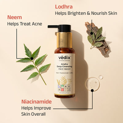 Vedix Anaha Face Wash With Lodhra & Neem 60ml