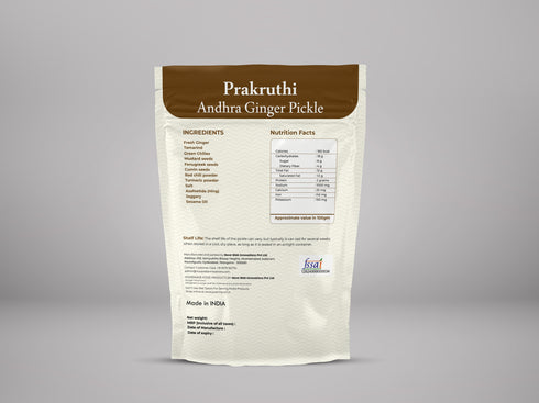 Prakruthi Andhra Ginger Pickle