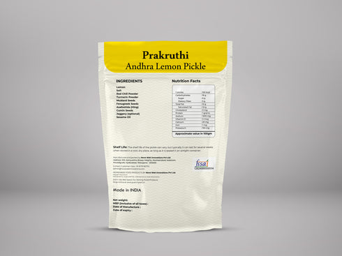 Prakruthi Andhra Lemon Pickle