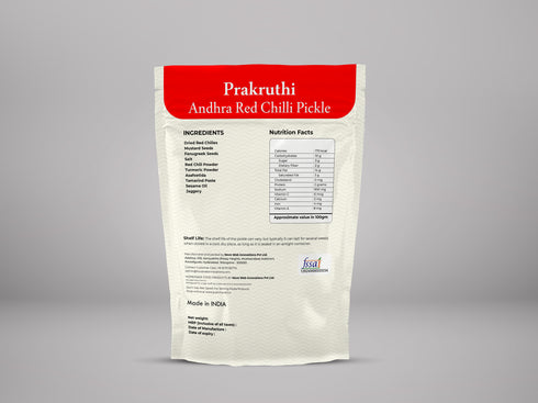 Prakruthi Andhra Red Chilli Pickle