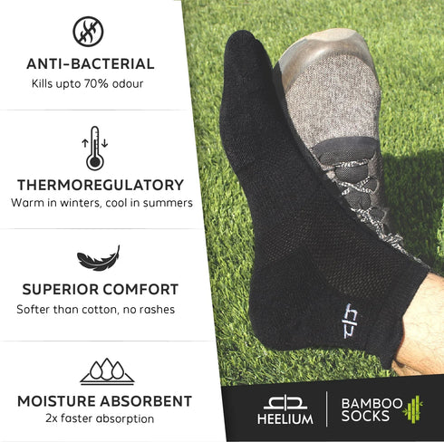 Heelium Bamboo Men Socks Combo - 6 Pairs