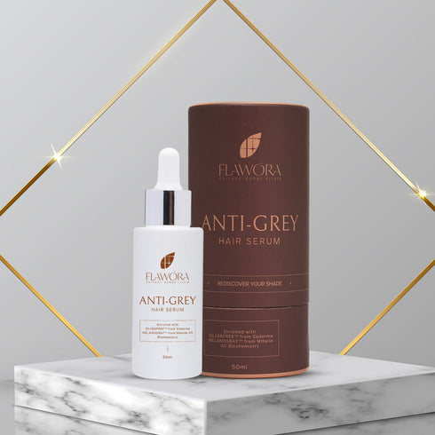 Flawora Anti Grey Hair Serum| D Tan Lotion | Anti Acne Serum - Combo of 3