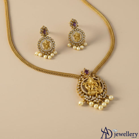 Antique Lakshmi Temple Necklace Set